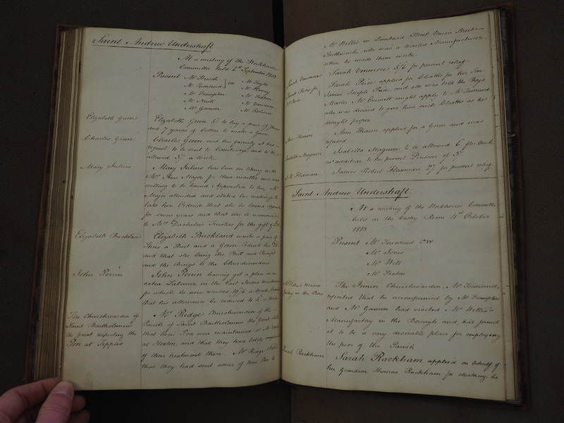 St Andrew Undershaft - Workhouse Minute Book 1801-1814 p123 image 1 St Andrew Undershaft - Workhouse Minute Book 1801-1814 p123 image 1