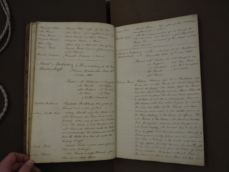 St Andrew Undershaft - Workhouse Minute Book 1814-1822 p25-26 image 1