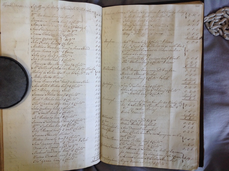 Forehoe Hundred - House of Industry Minute Book 1802-1805 p454-455 image 1 Forehoe Hundred - House of Industry Minute Book 1802-1805 p454-455 image 1