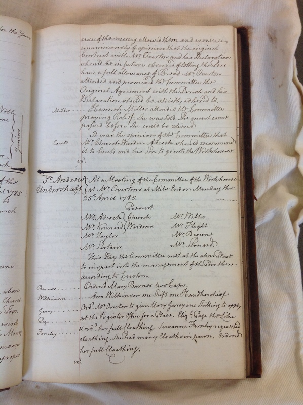 St Andrew Undershaft - Workhouse Minute Book 1780-1801 p65 image 1 St Andrew Undershaft - Workhouse Minute Book 1780-1801 p65 image 1