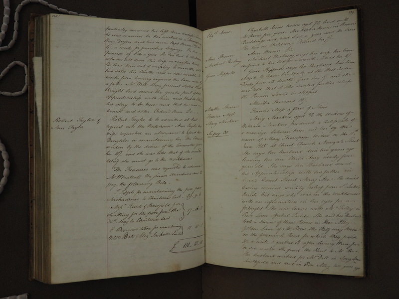 St Andrew Undershaft - Workhouse Minute Book 1814-1822 p238-239 image 1