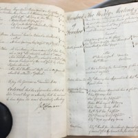 Forehoe Hundred - House of Industry Minute Book 1805-1807 p384-385 image 1