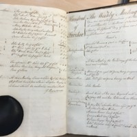 Forehoe Hundred - House of Industry Minute Book 1805-1807 p528-529 image 1