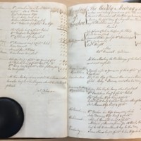 Forehoe Hundred - House of Industry Minute Book 1805-1807 p110-111 image 1
