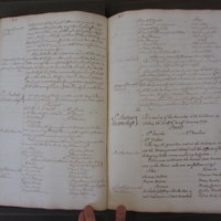 St Andrew Undershaft - Workhouse Minute Book 1748-1780 p84-85 image 1