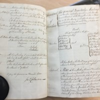 Forehoe Hundred - House of Industry Minute Book 1805-1807 p374-375 image 1