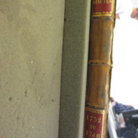 St Andrew Undershaft - Workhouse Minute Book 1732-1748 spine image 1