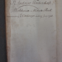 St Andrew Undershaft - Workhouse Minute Book 1732-1748 p0 image 1