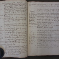 St Andrew Undershaft - Workhouse Minute Book 1732-1748 p22-23 image 1
